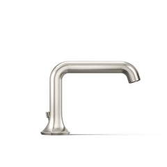 Occasion Sink Spout with Straight Design Bathroom Faucet with Drain Assembly in Vibrant Polished Nickel | product photo