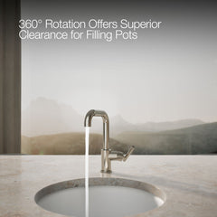 Kohler Purist Bar Faucet with Accessories in Vibrant Polished Nickel | product photo