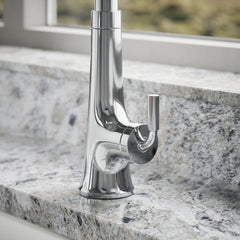 Tone™ Touchless Pull-Down Kitchen Sink Faucet with Voice Activation and Three-Function Sprayhead in Polished Chrome | detail photo