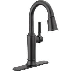 Renaldi Matte Black Bar Faucet with Pull Down Sprayer | product photo