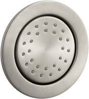 1 gpm WaterTile Round 27-Nozzle Body Spray with Stimulating Spray and Katalyst Air-Induction Technology in Vibrant Brushed Nickel
