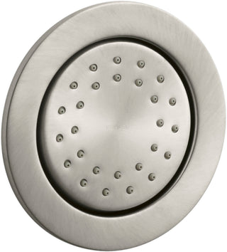 1 gpm WaterTile Round 27-Nozzle Body Spray with Stimulating Spray and Katalyst Air-Induction Technology in Vibrant Brushed Nickel