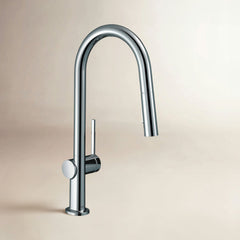 Talis N HighArc Kitchen Faucet, A-Style 2-Spray Pull-Down, 1.75 GPM in Chrome | product photo