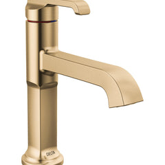 Tetra Single Hole Bathroom Faucet, Single Handle Bathroom Sink Faucet with Drain Assembly in Bronze | product photo