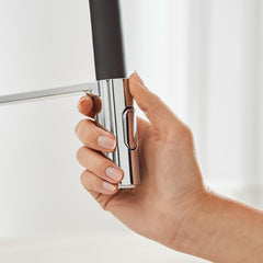 Concetto™ Semi-Pro Dual Spray Pull Down Single Handle Kitchen Faucet in StarLight Chrome | detail photo