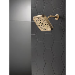 Rain Adjustable Shower Head with H2Okinetic Technology in Lumicoat Champagne Bronze | product photo