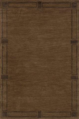 Area Rug, 5' x 8', Hand Tufted 100% Wool, Bordered Geometric Pattern