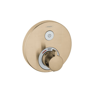 Showerselect S 1-Handle 6-Inch Wide Thermostatic Valve Trim Only in Brushed Bronze