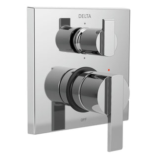 Ara Angular Modern Monitor 14 Series Pressure Balance Valve Trim in Chrome