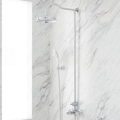 Cooper Complete Shower System with Rough-in Valve in Chrome | product photo