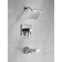 Pivotal® Tub and Shower Faucet Trim Kit with H2Okinetic® Technology in Lumicoat Chrome | product photo