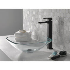 Ara Vessel Sink Bathroom Faucet in Matte black | product photo