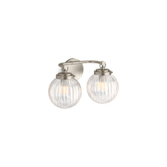Embra Two-Light Sconce in Brushed Nickel | product photo