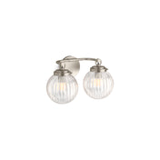 Embra Two-Light Sconce in Brushed Nickel