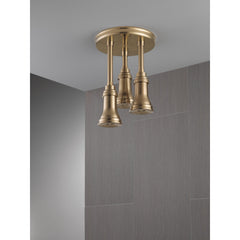 Pendant Full Rain Shower Head H2Okinetic® in Champagne Bronze | product photo