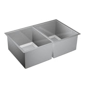 Prep 31-Inch 1600 Series Stainless Steel Undermount Double Bowl Sink