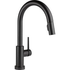 Trinsic Matte Black Touch Kitchen Faucet with Pull Down Sprayer | product photo