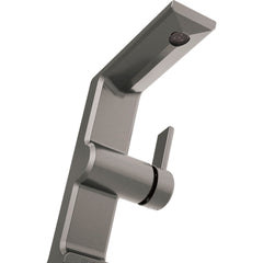 Pivotal Single Hole Bathroom Faucet with Drain Assembly and DIAMOND™ Seal Technology in Black Stainless | product photo