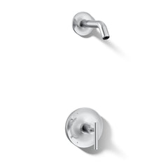 Purist Rite-Temp Shower Valve Trim with Lever Handle, Less Showerhead in Polished Chrome | product photo