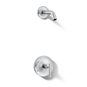 Purist Rite-Temp Shower Valve Trim with Lever Handle, Less Showerhead in Polished Chrome