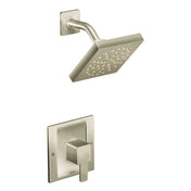 90 Degree Shower Faucet with Rough-in Valve and Posi-Temp in Brushed Nickel