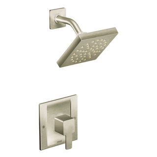 90 Degree Shower Faucet with Rough-in Valve and Posi-Temp in Brushed Nickel