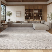 Living room | the rug shown under a sectional in a living room