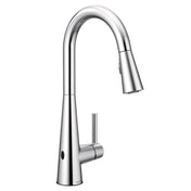 Sleek MotionSense Wave Single Handle Pulldown Kitchen Faucet with Power Clean Technology in Chrome