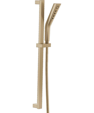 Pivotal H2Okinetic Hand Shower with Slide Bar, 3-Spray Handheld Shower Head, Slide Bar Hand Shower in Champagne Bronze