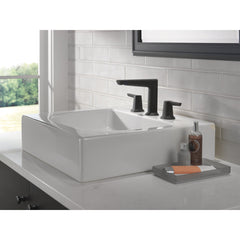 Galeon Widespread Bathroom Faucet with Drain Assembly in Matte Black | product photo