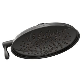 Isabel Multi Function Fixed Shower Head with Immersion in Matte Black