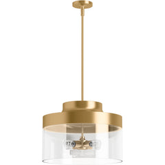 Kohler Purist 4-Light Xl Pendant in Brushed Moderne Brass | product photo