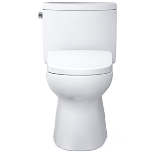 WASHLET 1.28 GPF Elongated Floor Mounted Two-Piece Toilet (S7 Bidet Seat Included) with Auto Flush in Cotton