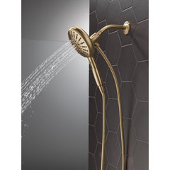 SureDock 7-Spray Magnetic Shower Head, High Pressure Handheld Shower Head, Hand Shower with Hose in Lumicoat Champagne Bronze | product photo