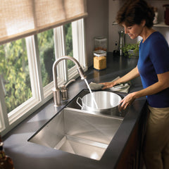Prep 1600 Series Stainless Steel Undermount 34" x 20" Double Bowl Kitchen Sink | product photo