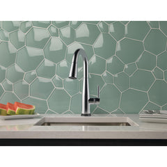 Essa Pull Down Sprayer Touch Bar Faucet, Single Handle Touch Prep Sink Faucet in Chrome | product photo