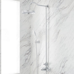 Cooper Complete Shower System with Rough-in Valve in Chrome | product photo