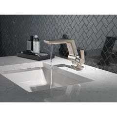 Pivotal Single Hole Bathroom Faucet with Drain Assembly and DIAMOND™ Seal Technology in Stainless | product photo
