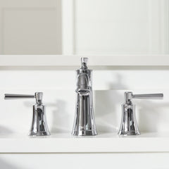 Joleena Widespread Bathroom Faucet with Drain Assembly in Chrome | product photo