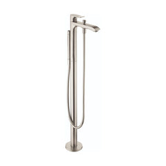 Metris Single Handle Floor Mounted Tub Filler Trim in Brushed Nickel | product photo