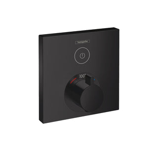 ShowerSelect Thermostatic 1-Function Valve Trim Only in Matte Black