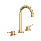 Concetto Widespread Bathroom Faucet with Drain Assembly in Brushed Cool Sunrise