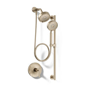 Purist Performance Showering Kit, 1.75 GPM Multifunction Showerhead and Handshower Package, Three Spray Settings in Brushed Bronze