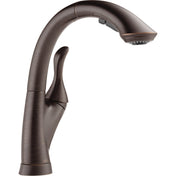 Linden Pull Out Single Handle Kitchen Faucet with Accessories in Venetian Bronze