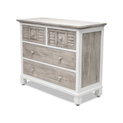 4-Drawer Chest, Solid Mindi Wood, Dovetail Joints, Wood Knobs