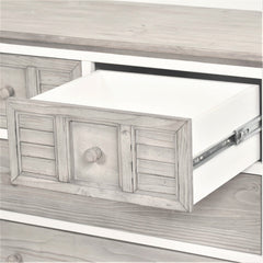 4-Drawer Chest, Solid Mindi Wood, Dovetail Joints, Wood Knobs
