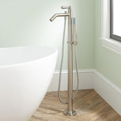 Napier Freestanding Tub Faucet and Hand Shower in Brushed Nickel