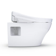WASHLET®+ EP Wall-Hung Elongated Toilet and WASHLET S2 Bidet Seat and DuoFit® In-Wall 0.9 and 1.28 GPF Dual-Flush Tank System, Matte Silver - CWT4283346CMFG#MS in Cotton White | product photo