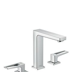 Metropol Low Flow Water Saving Widespread Bathroom Faucet with Drain Assembly in Chrome | product photo