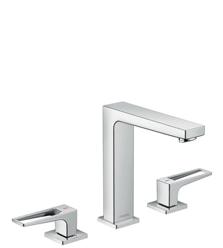 Metropol Low Flow Water Saving Widespread Bathroom Faucet with Drain Assembly in Chrome